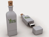 Memoria USB en PVC 2D diseño Botella de Licor