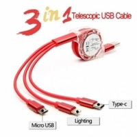 Multiconector Telescopico 3 en 1