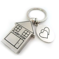 Memoria USB metalica diseño de Casa
