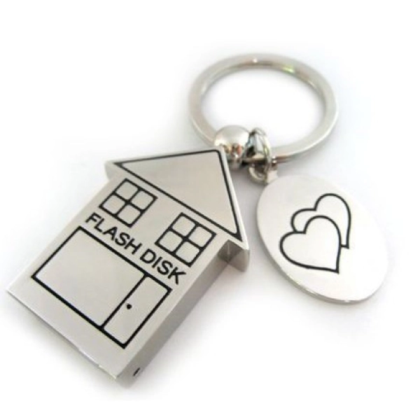 Memoria USB metalica diseño de Casa