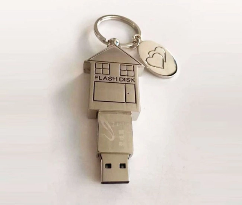 Memoria USB metalica diseño de Casa