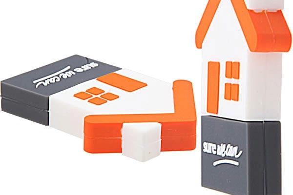 Memoria USB en PVC 2D diseño Casa