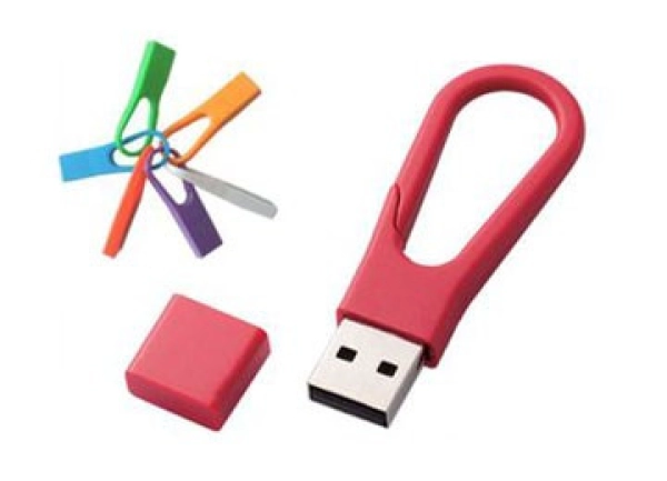 Memoria USB plastica en forma de Clip