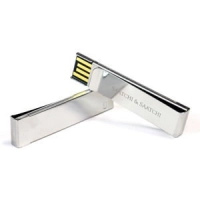 Memoria USB metalica en forma de Clip