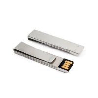 Memoria USB metalica en forma de Clip