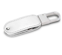 Memoria USB en forma de Clip, en Metal e Imitacion Cuero