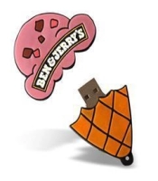 Memoria USB en PVC 2D diseño Cono de Helado