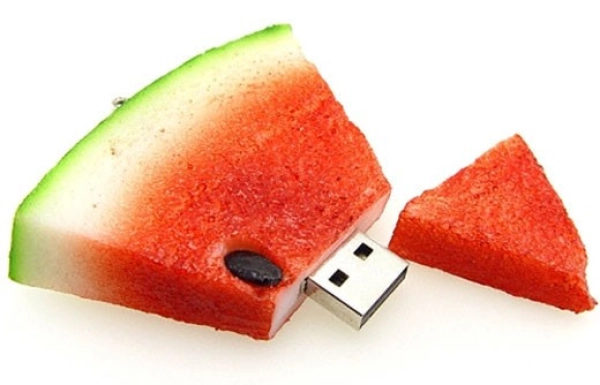 Memoria USB en PVC 2D diseño Sandia o Patilla