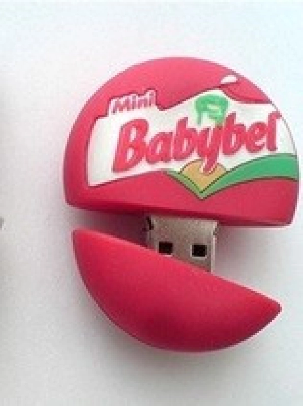 Memoria USB en PVC 2D diseño Queso