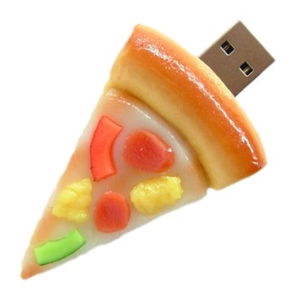 Memoria USB en PVC 2D diseño Pizza