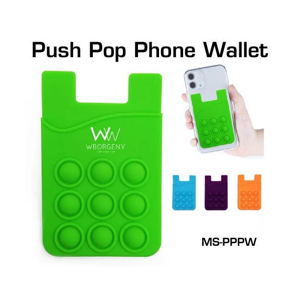 Bolsillo para Celular con Antistress en Silicona, 87 x 56 x 4 mm