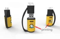 Memoria USB en PVC 3D diseño Saco de Golf