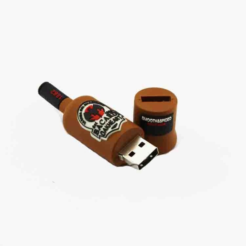 Memoria USB en PVC 3D diseño Botella de Licor