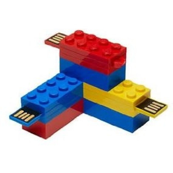 Memoria USB en ABS en forma de ficha de Lego