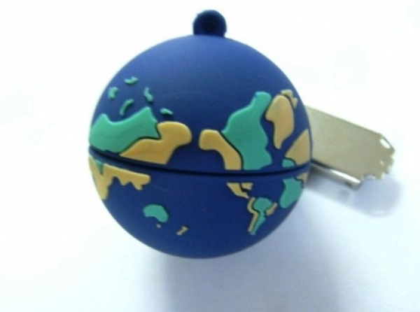 Memoria USB en PVC 3D diseño Globo Terraqueo
