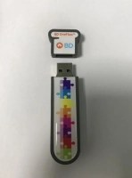 Memoria USB en PVC 2D diseño logo Biosciences