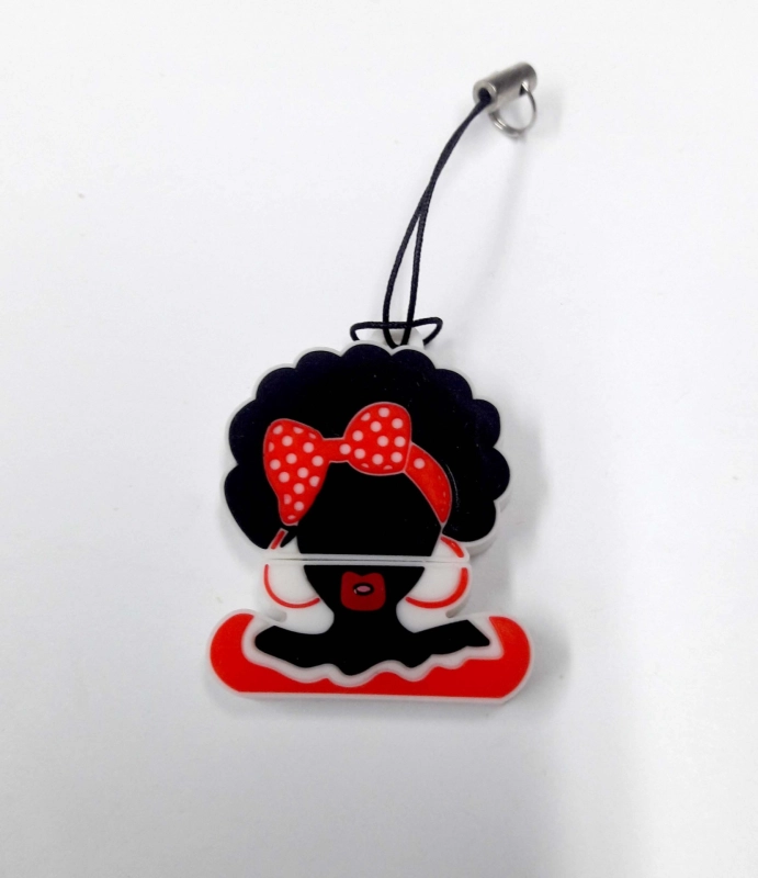 Memoria USB en PVC 2D diseño Negrita Puloy de Carnaval