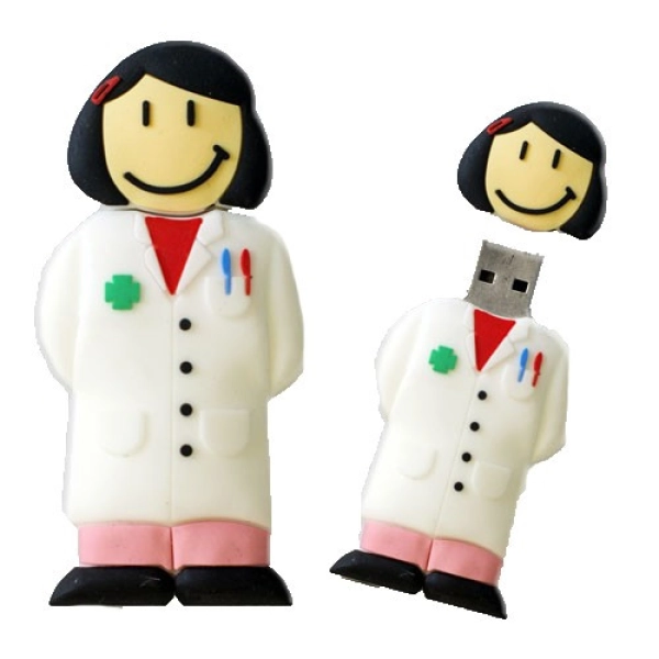 Memoria USB en PVC 2D diseño Doctora