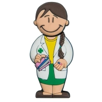Memoria USB en PVC 2D diseño Doctora
