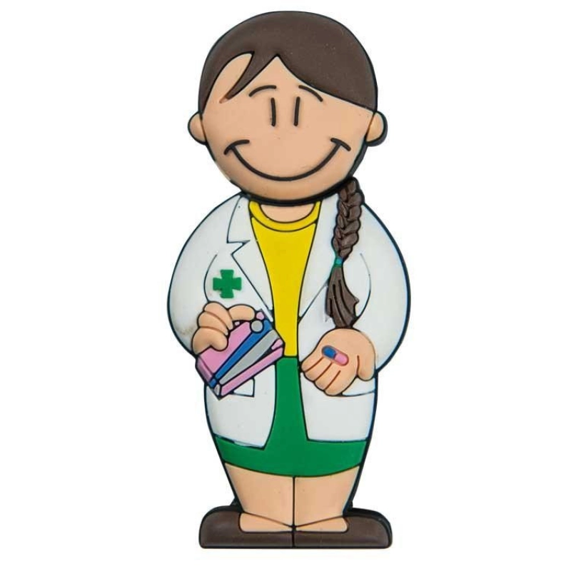 Memoria USB en PVC 2D diseño Doctora