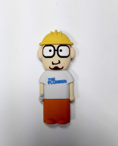 Memoria USB en PVC 3D diseño Obrero