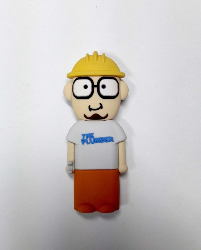 Memoria USB en PVC 3D diseño Obrero