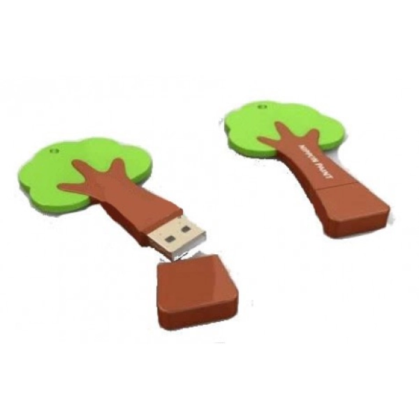 Memoria USB en PVC 2D diseño Arbol