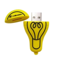 Memoria USB en PVC 2D diseño Bombillo