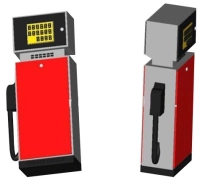 Memoria USB en PVC 2D diseño Dispensador de Gasolina