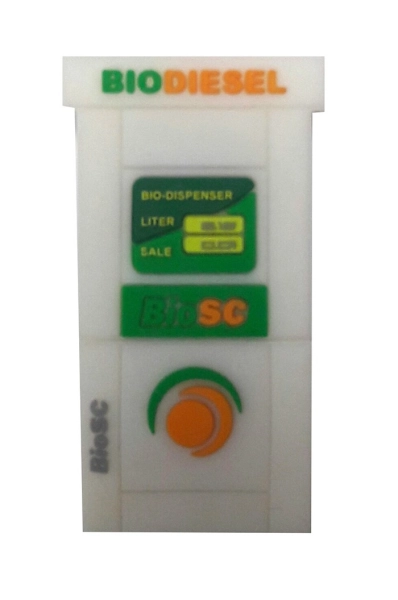 Memoria USB en PVC 2D diseño Dispensador de Gasolina