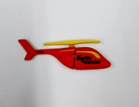 Memoria USB en PVC 2D diseño Helicoptero