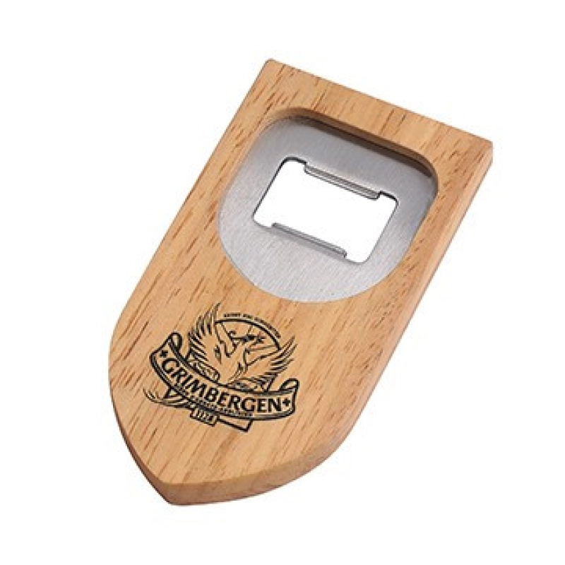 Destapador Rectangular en Metal y Madera