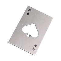 Destapador Metalico en forma de Naipe