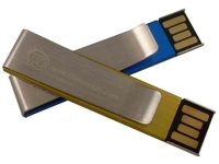 Memoria USB metalica en forma de Clip