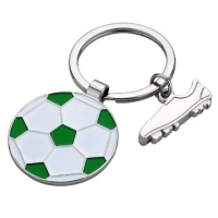 Llavero Metalico Balon y Zapato de Futbol.