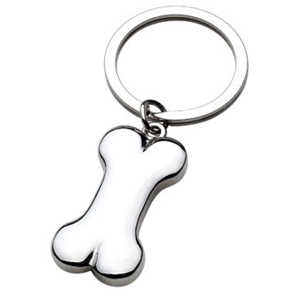 Llavero Metalico en forma de Hueso