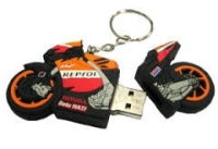 Memoria USB en PVC 2D diseño Motocicleta