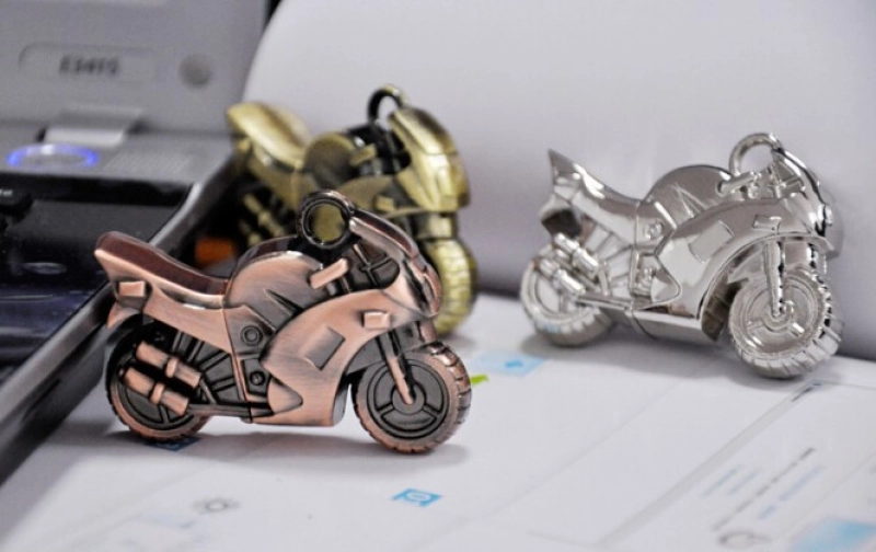 Memoria USB metalica diseño Motocicleta