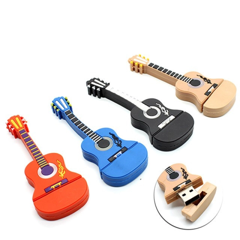 Memoria USB PVC 2D forma de Guitarra