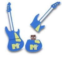 Memoria USB PVC 2D forma de Guitarra