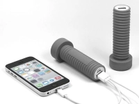 Cargador Power Bank en PVC en 3D en diseño especial de Tornillo