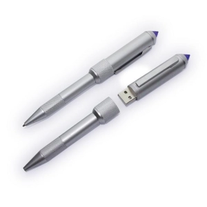 Memoria USB Boligrafo metalico con stylus