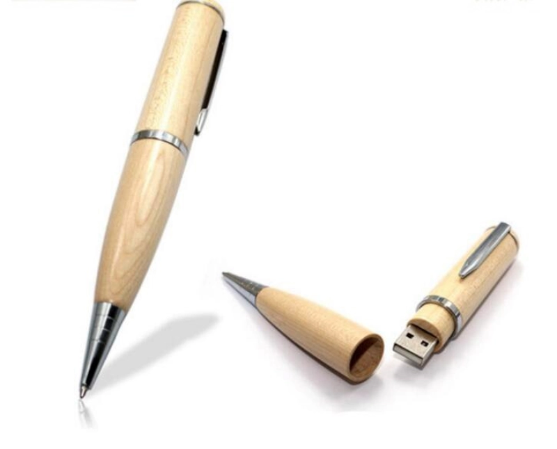 Memoria USB Boligrafo en madera