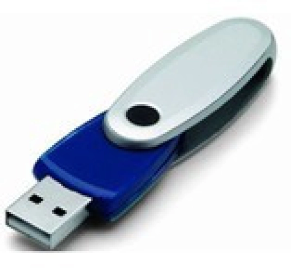 Memoria USB plastica giratoria