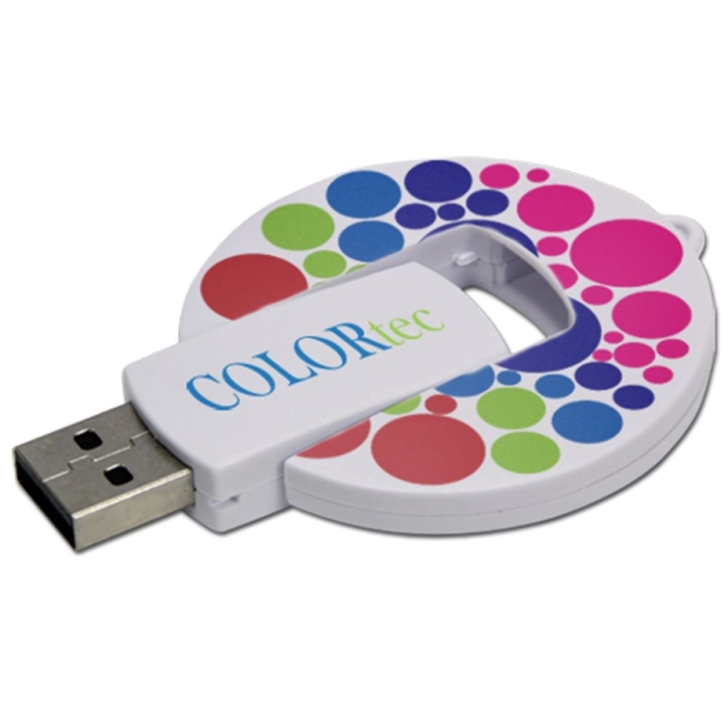 Memoria USB plastica redonda