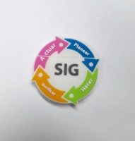 Memoria USB en PVC 2D diseño logo SIG