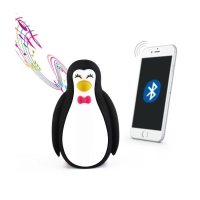 Parlantes Bluetooth en PVC 3D en forma de Pinguino