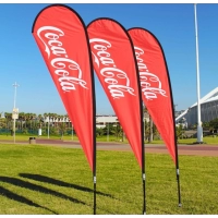 Bandera Publicitaria tipo Gota.