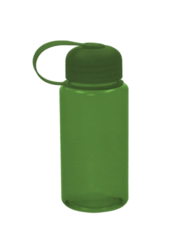 Botilito de 500 ml, 17 onzas, 18 x 7.1 cmts, tapa correa