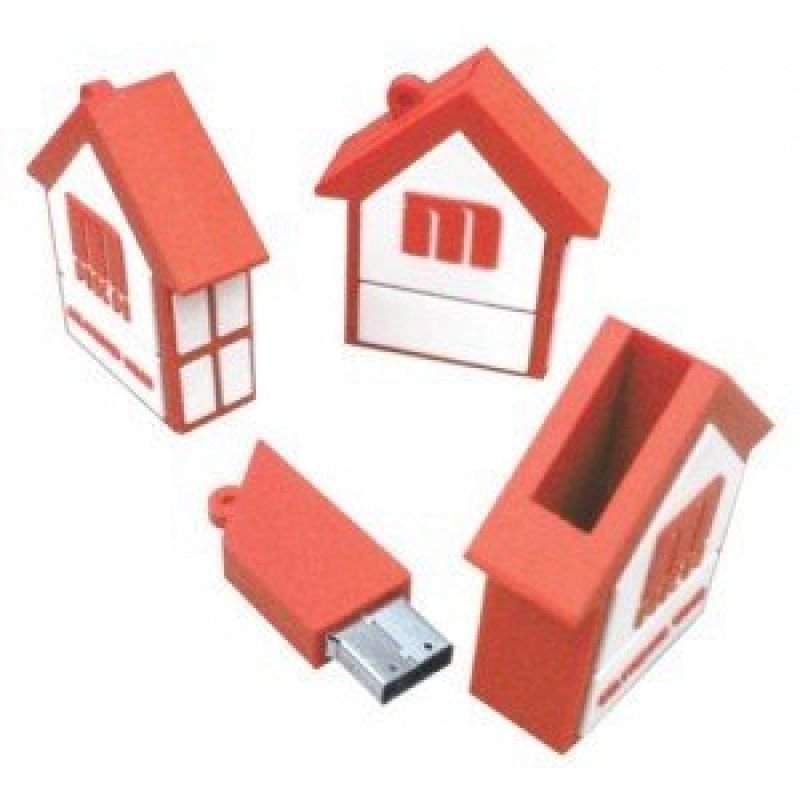 Memoria USB en PVC 2D diseño Casa
